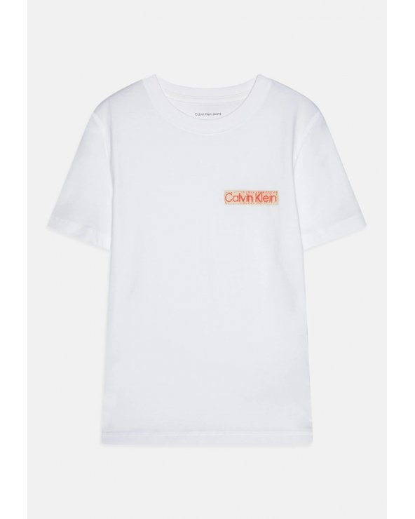 T-shirt bianca Calvin Klein bambino primavera-estate