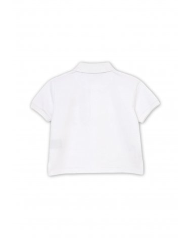 Completo polo bianco e shorts neri John Richmond bambina 2-16 anni
