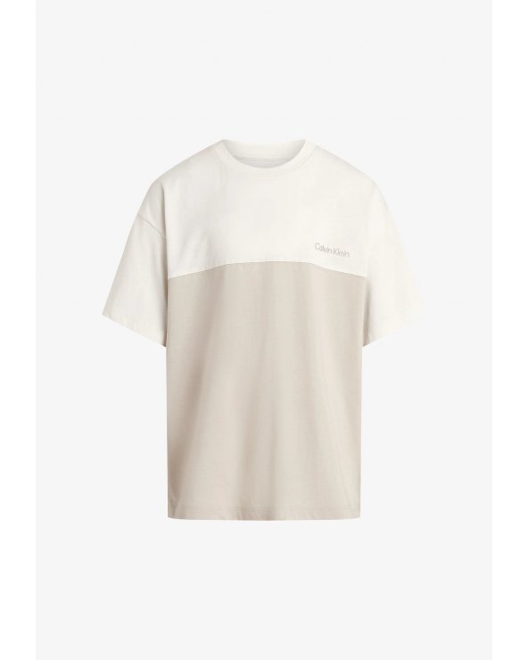 T-shirt Calvin Klein beige bambino e ragazzo primavera-estate 2025