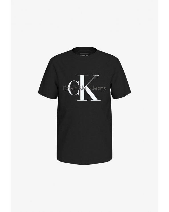 Maglietta Calvin Klein nera con logo classico