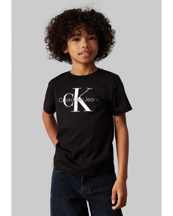 Maglietta Calvin Klein nera con logo classico