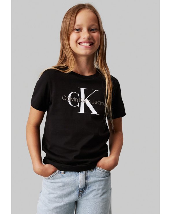 Maglietta Calvin Klein nera con logo classico