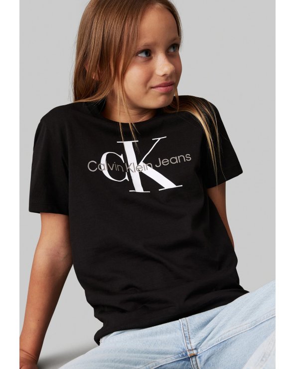 Maglietta Calvin Klein nera con logo classico