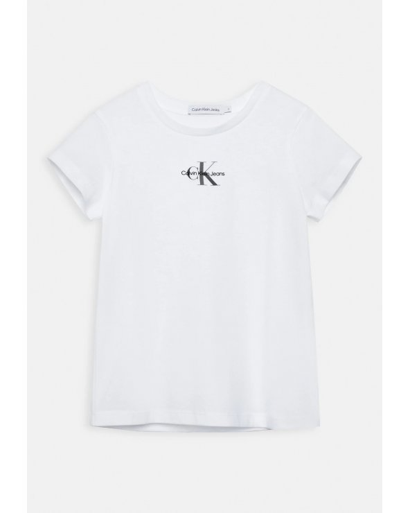 Tshirt bianca Calvin Klein bambina slim fit