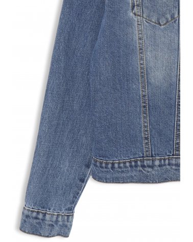 Giubbotto di jeans John Richmond denim blu per ragazzi