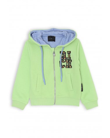 John Richmond Tuta Bambino Verde Lime Logo JR