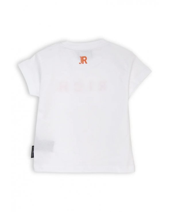 Completo Neonato John Richmond Cotone Bianco e Arancio
