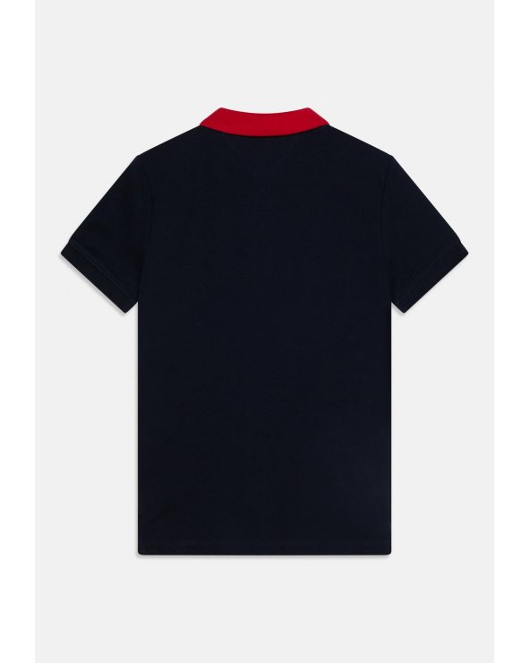 Tommy Hilfiger Polo Bicolore Rosso Bianco Bambino