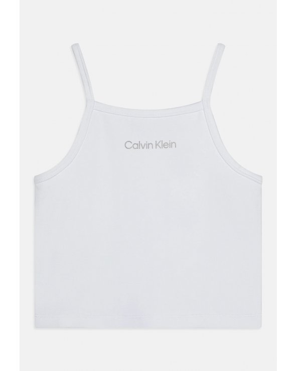 Top corto Calvin Klein bianco per bambina - Primavera Estate 25