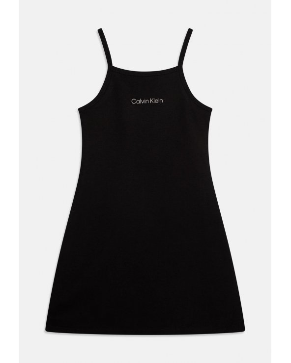 Abito smanicato Calvin Klein ragazza nero - Stile minimal