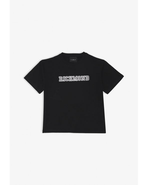 John Richmond - Maglia a maniche corte nera bambino