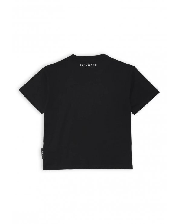 John Richmond - Maglia a maniche corte nera bambino