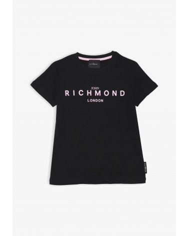 John Richmond - Maglia a maniche corte nera bambina