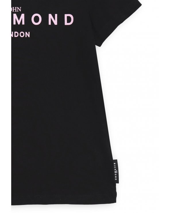 John Richmond - Maglia a maniche corte nera bambina