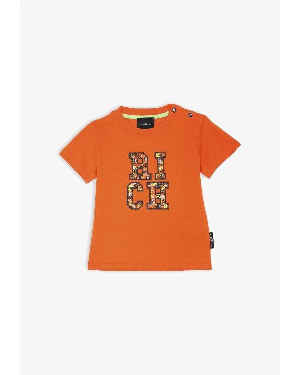 T Shirt Neonato John Richmond Arancio Primavera Estate 25