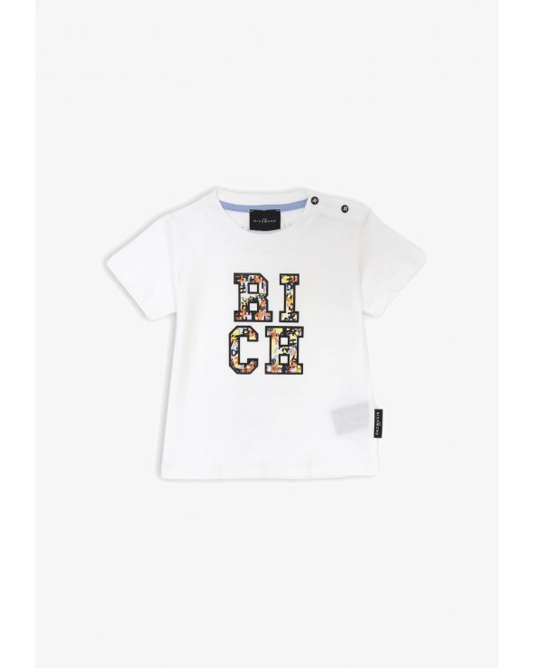 T Shirt Neonato John Richmond Bianco Primavera Estate 25