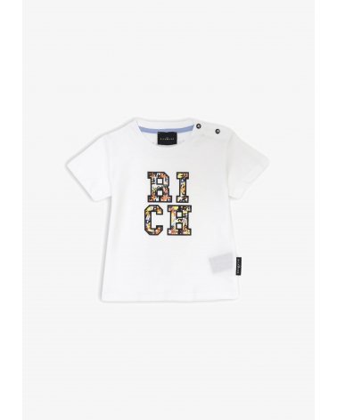 T Shirt Neonato John Richmond Bianco Primavera Estate 25