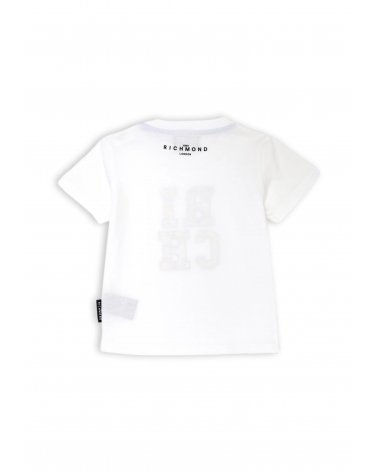 T Shirt Neonato John Richmond Bianco Primavera Estate 25