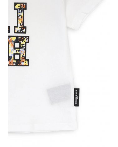 T Shirt Neonato John Richmond Bianco Primavera Estate 25