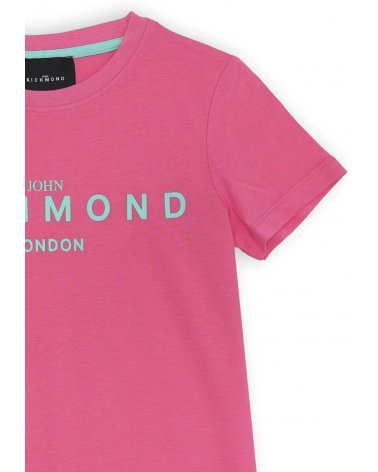 John Richmond T-shirt Rosa Bambina - Stampa Logo