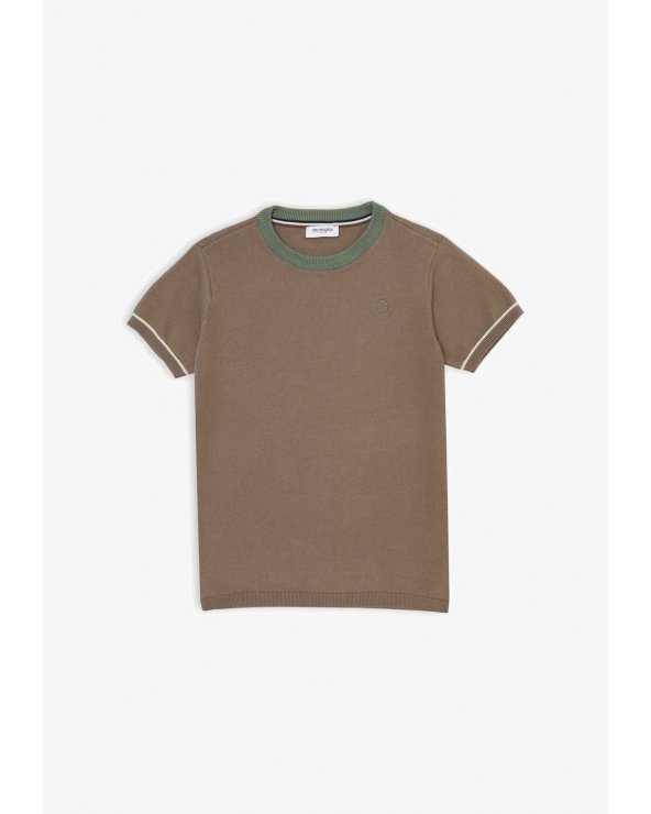 Maglia Trussardi marrone bambino in cotone maniche corte