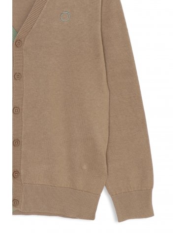 Cardigan a maniche lunghe Trussardi Junior marrone moca - Primavera Estate 2025