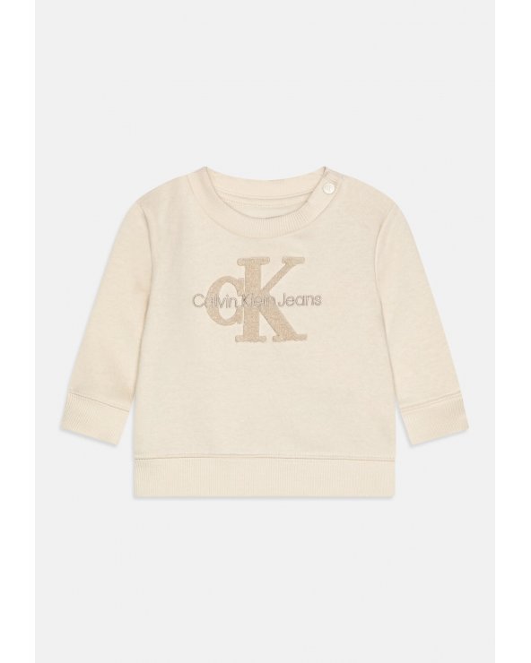Felpa beige Calvin Klein neonato primavera 2025
