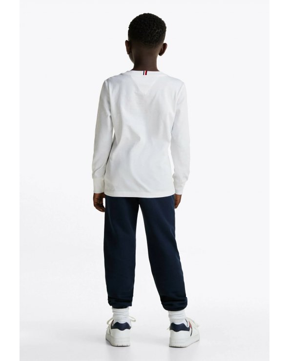 Maglia Tommy Hilfiger Bianca Maniche Lunghe Bambino