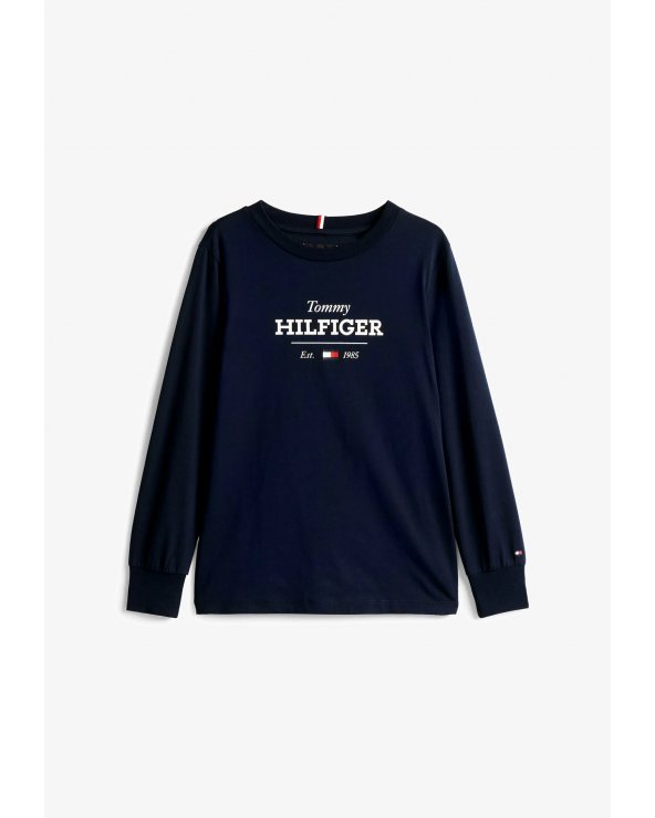 Maglia Tommy Hilfiger Blu Scuro Maniche Lunghe Bambino