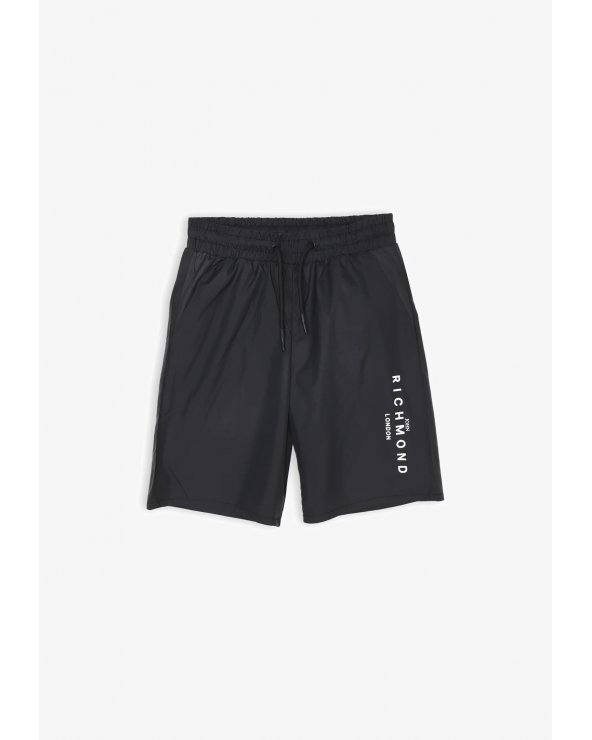 John Richmond costume nero bambino con logo laterale