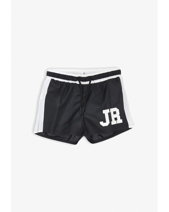 John Richmond costume bambino nero bianco con logo JR