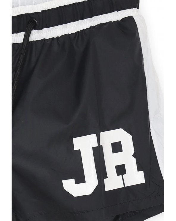 John Richmond costume bambino nero bianco con logo JR