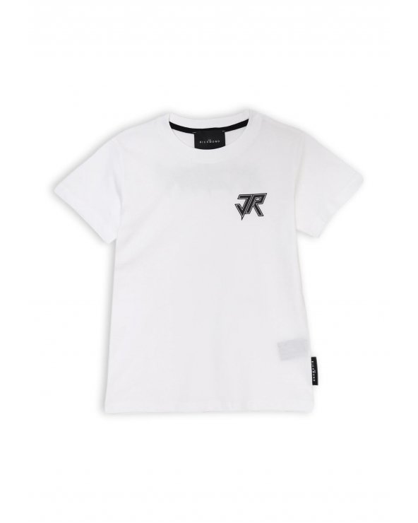 Completo t-shirt e bermuda bianco e nero John Richmond ragazzo