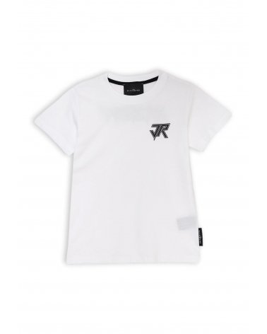Completo t-shirt e bermuda bianco e nero John Richmond ragazzo