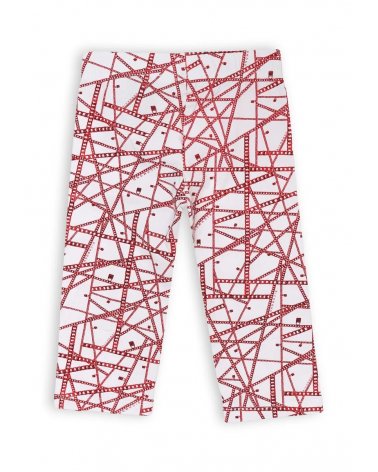 John Richmond completo bambina bianco rosso cotone con stampa