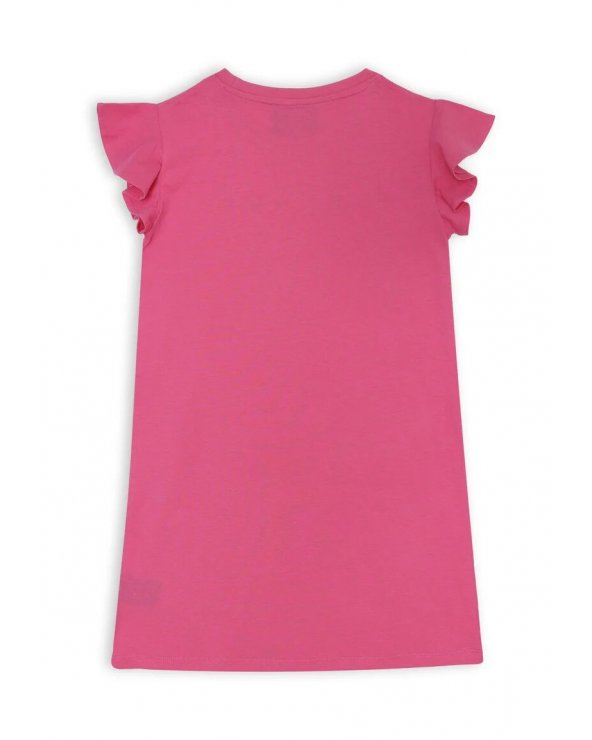 John Richmond abito rosa bambina con maniche volant