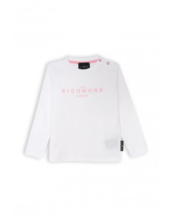 Completo neonata maglia e leggings zampa bianco rosa John Richmond