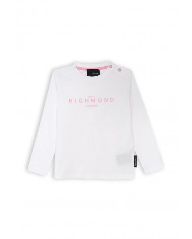 Completo neonata maglia e leggings zampa bianco rosa John Richmond
