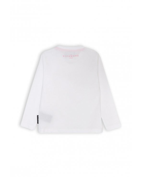 Completo neonata maglia e leggings zampa bianco rosa John Richmond