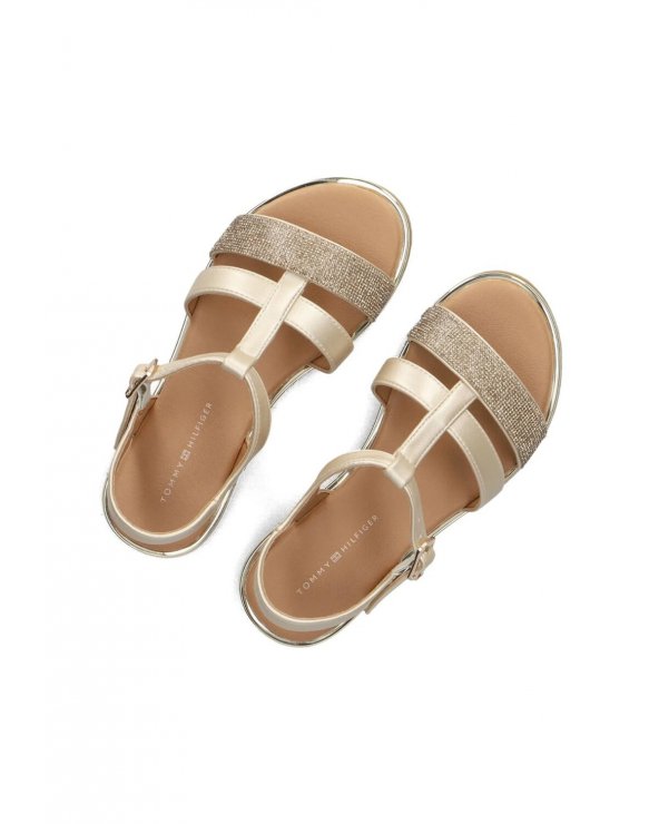 Sandali eleganti oro Tommy Hilfiger Kids bambina primavera estate 2025