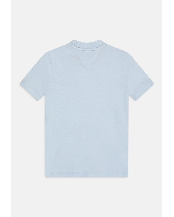 Polo a mezze maniche celeste Tommy Hilfiger Kids bambino primavera 2025