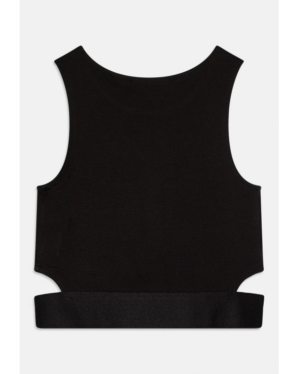 Crop top nero Calvin Klein Jeans ragazza primavera estate 2025