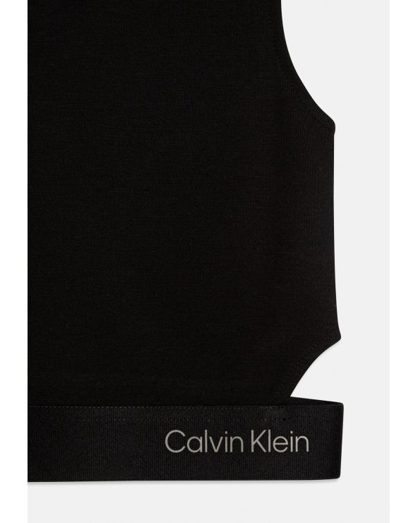 Crop top nero Calvin Klein Jeans ragazza primavera estate 2025