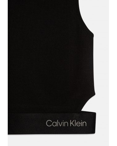 Crop top nero Calvin Klein Jeans ragazza primavera estate 2025
