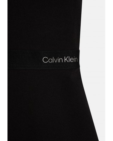 Vestito smanicato nero Calvin Klein Jeans bambina primavera estate 2025