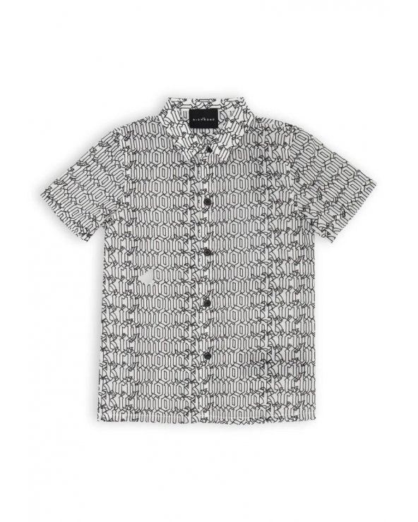 Completo camicia e bermuda bianco fantasia John Richmond neonato