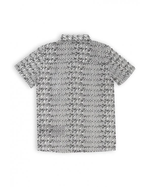 Completo camicia e bermuda bianco fantasia John Richmond neonato