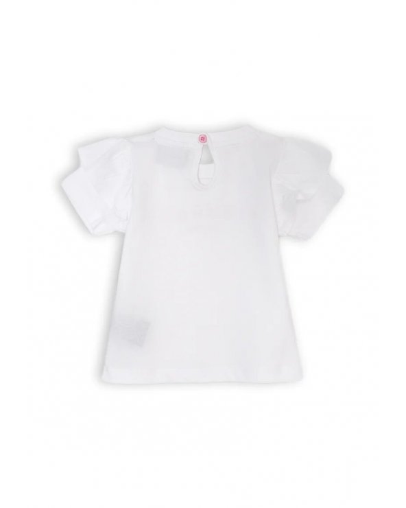 Completo neonata maglia e leggings dritti bianco rosa John Richmond