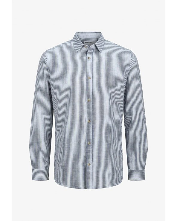 Camicia misto lino celeste Jack & Jones Kids bambino primavera estate 2025