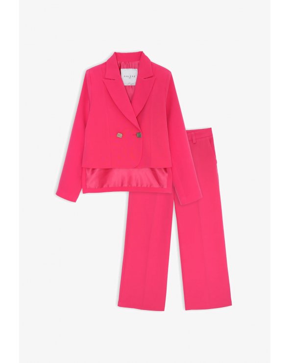 Completo elegante Gaelle Paris bambina ragazza fucsia primavera 2025